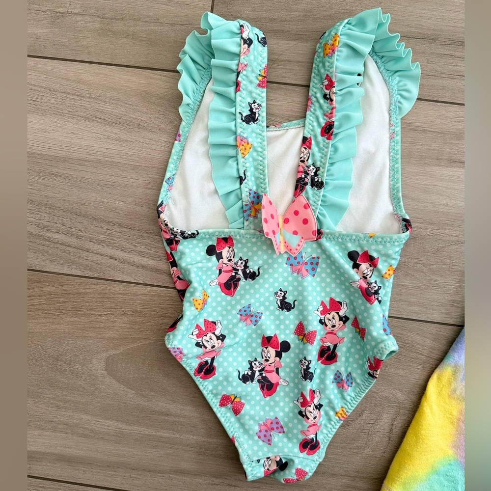 Disney Minnie Mouse Swimsuit and tie-dye dress 3T - Picture 5 of 5